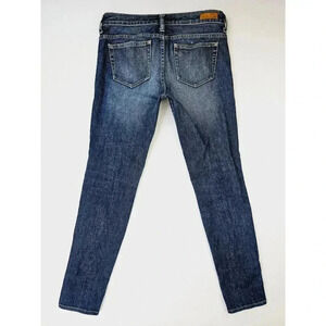 Uniqlo Size 25X30 Women's Skinny Fit Tapered Mid Rise 5 Pocket Blue Denim Jeans
